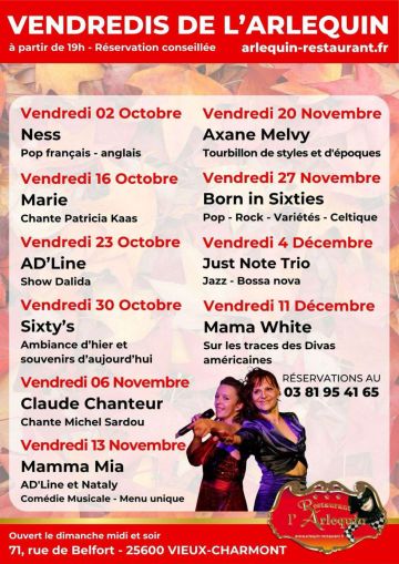 Les Vendredis de l'Arlequin