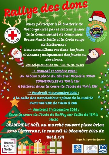 Rallye des dons : collecte de jouets et de livres