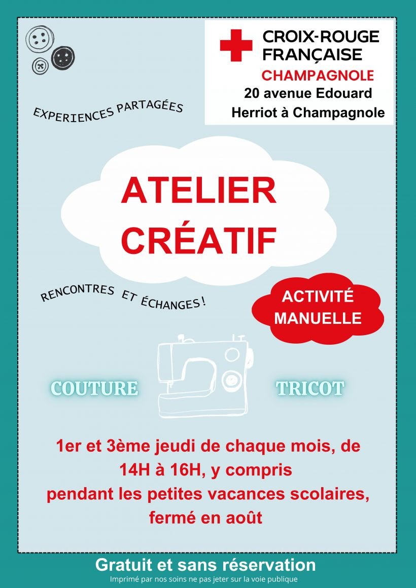 Atelier créatif de la Croix-Rouge