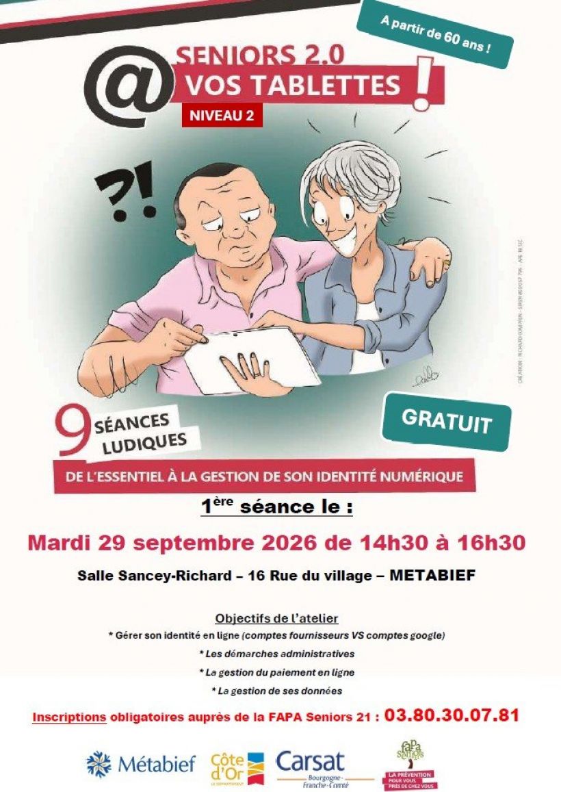 Ateliers numériques pour les séniors