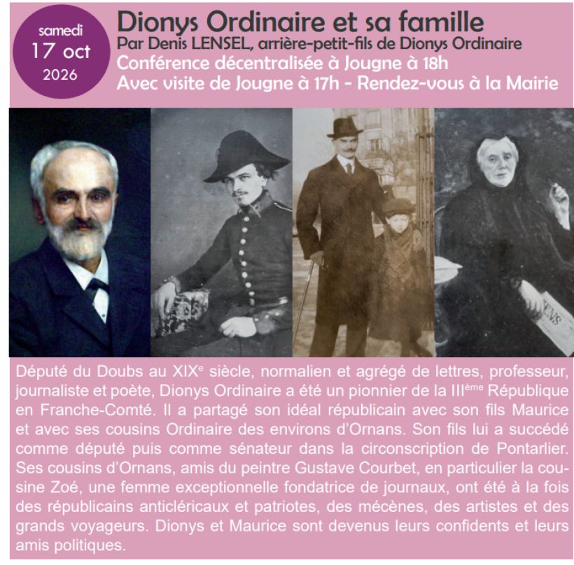 Conférence : Dyonys Ordinaire et sa famille