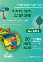 Conférence : Comprendre son empreinte carbone