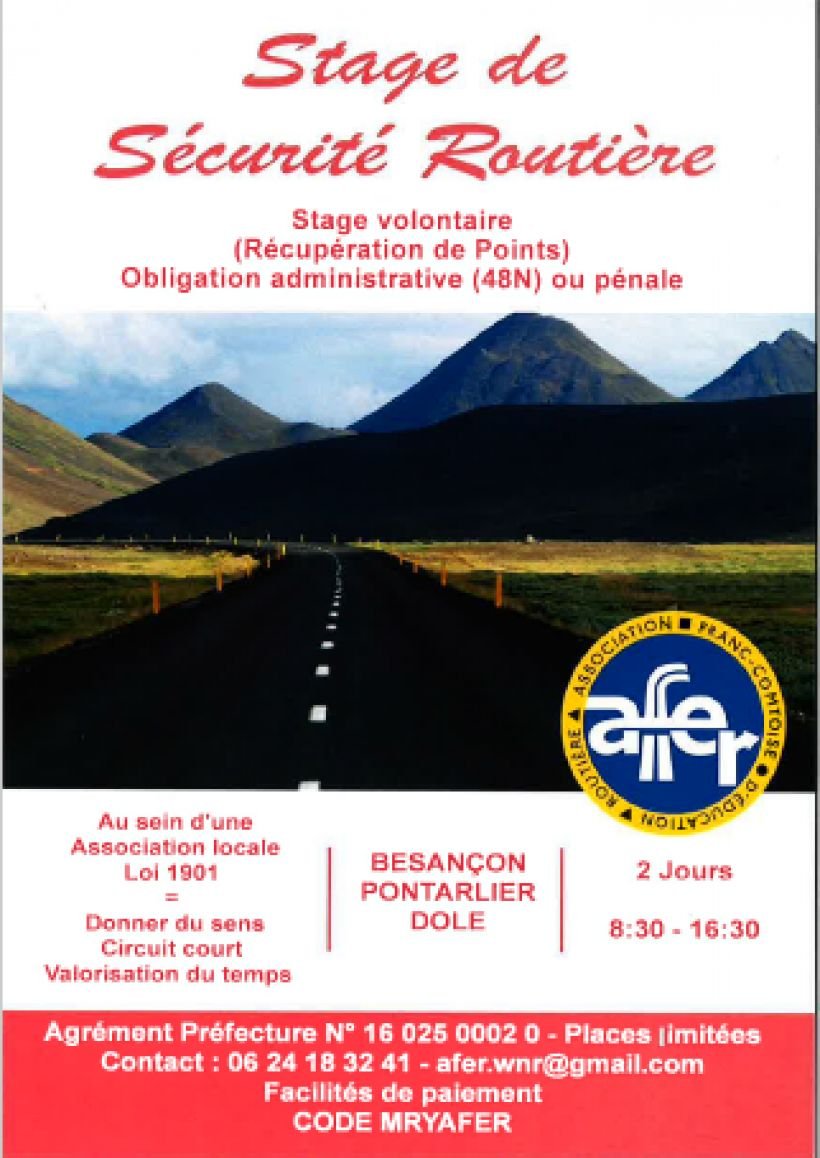 Stage de Sécurité Routière