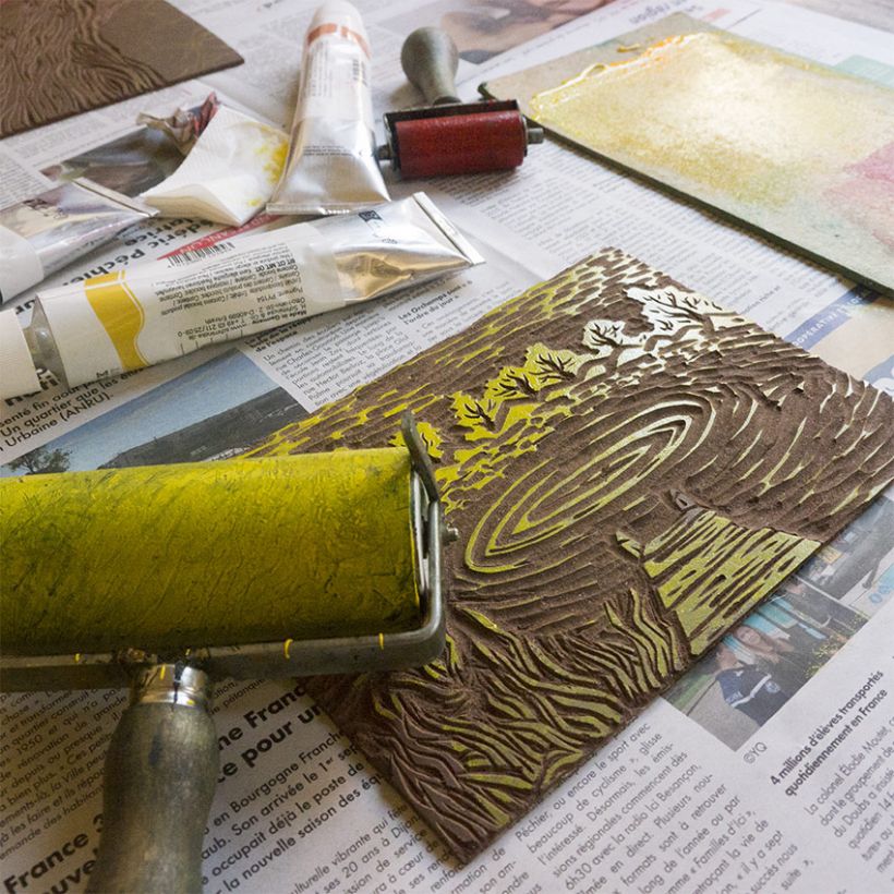 Atelier créatif : linogravure