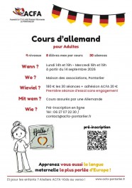 Cours d'allemand