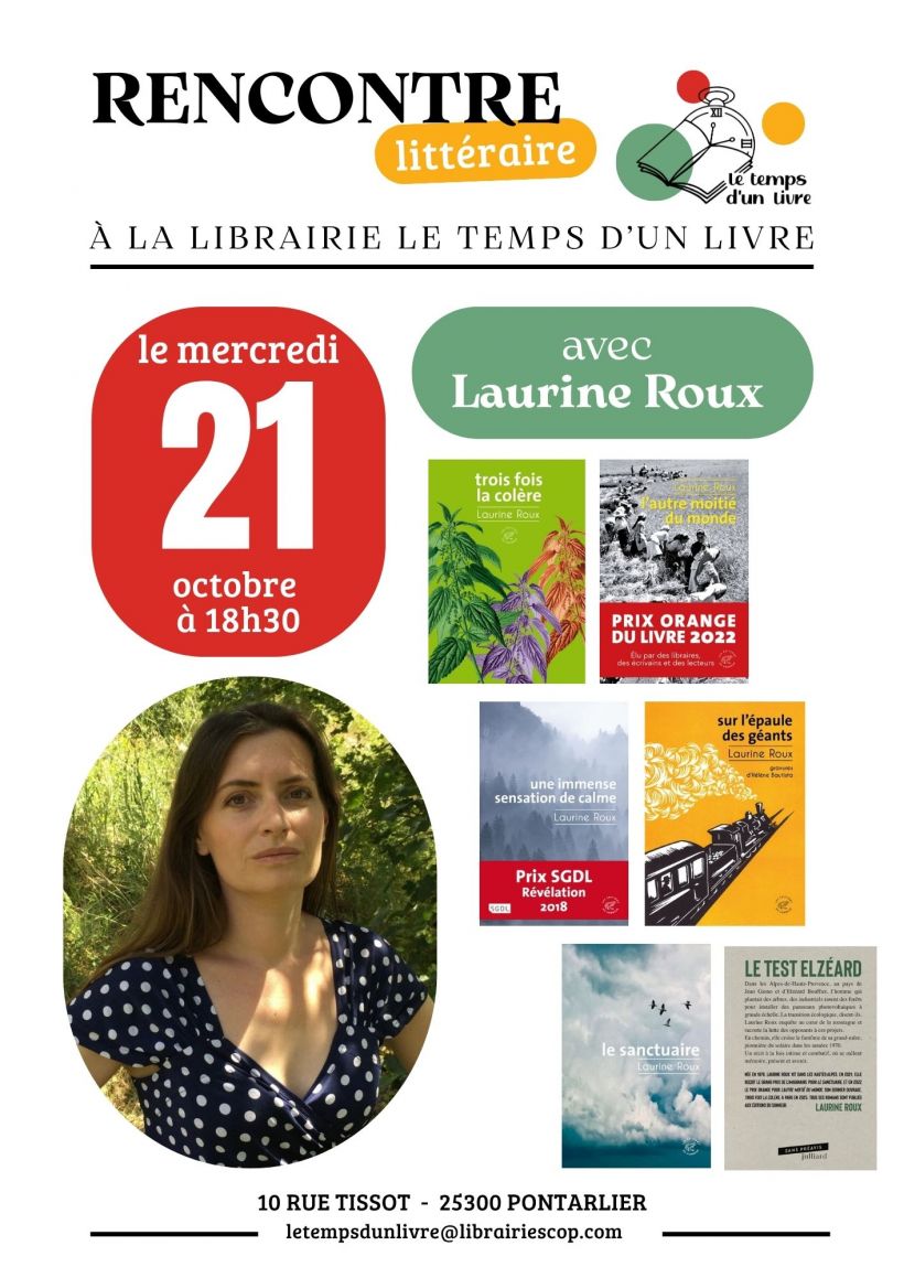 Rencontre littéraire avec Laurine Roux