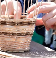 Atelier vannerie : plateau volette
