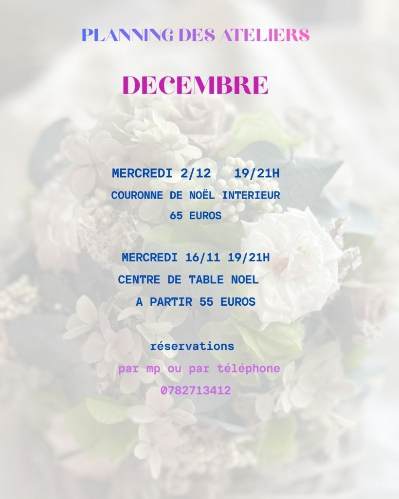 Ateliers floraux