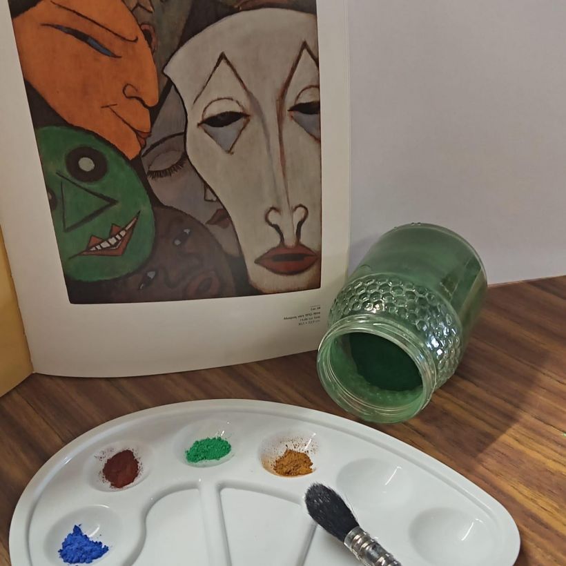 Atelier création de peinture à partir de pigments
