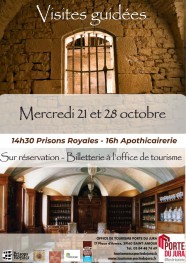 Visites guidées des Prisons Royales et de l'apothicairerie