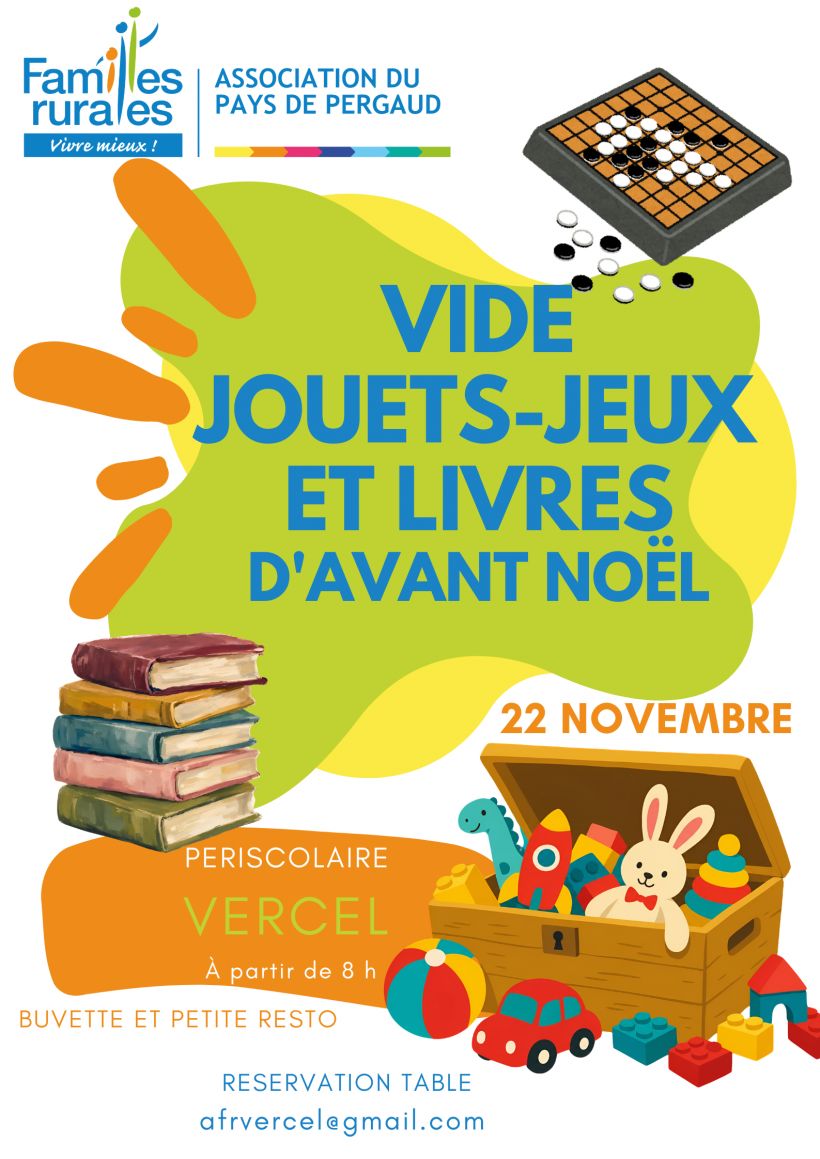 vide jouets, jeux et livres