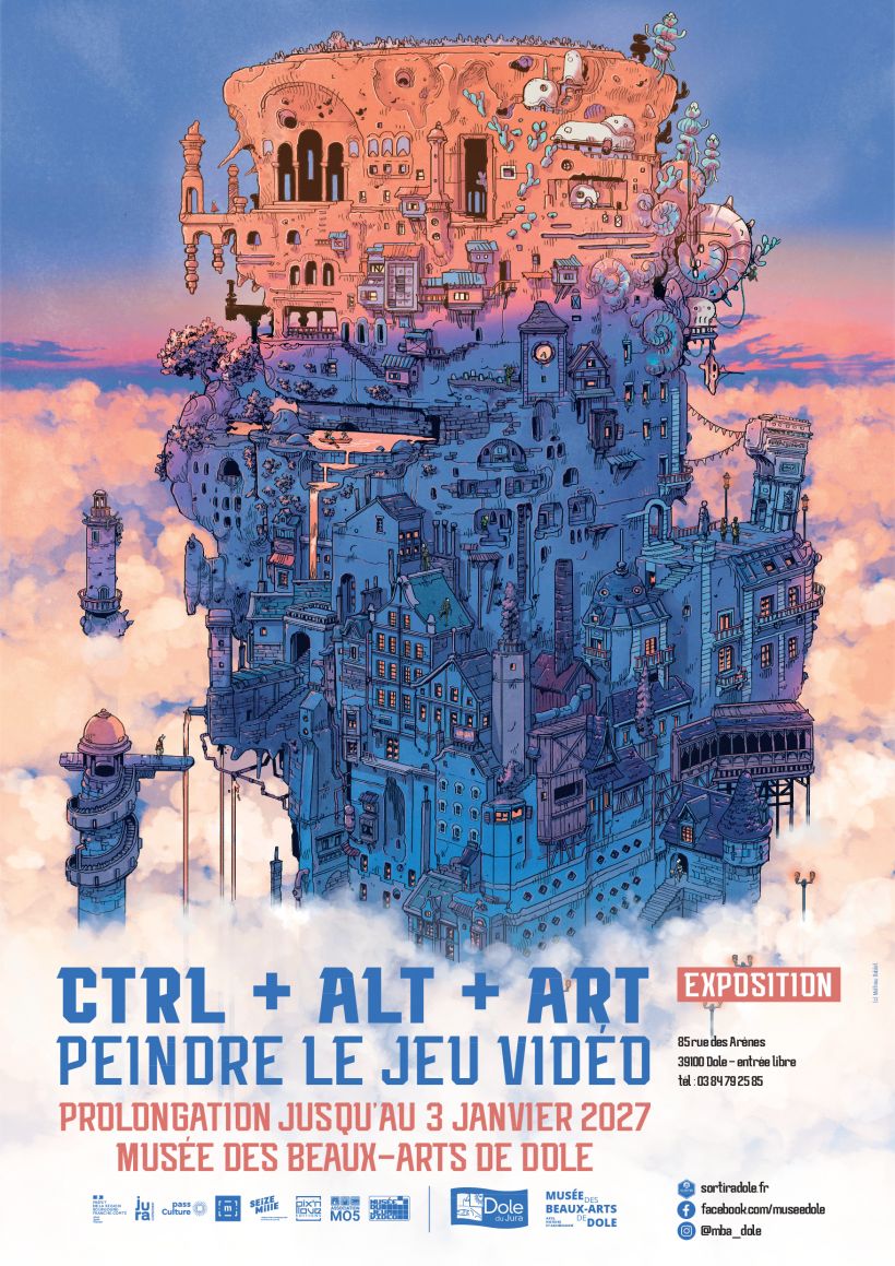 Visite de l'exposition "Ctrl + Alt + Art - Peindre le jeu vidéo"