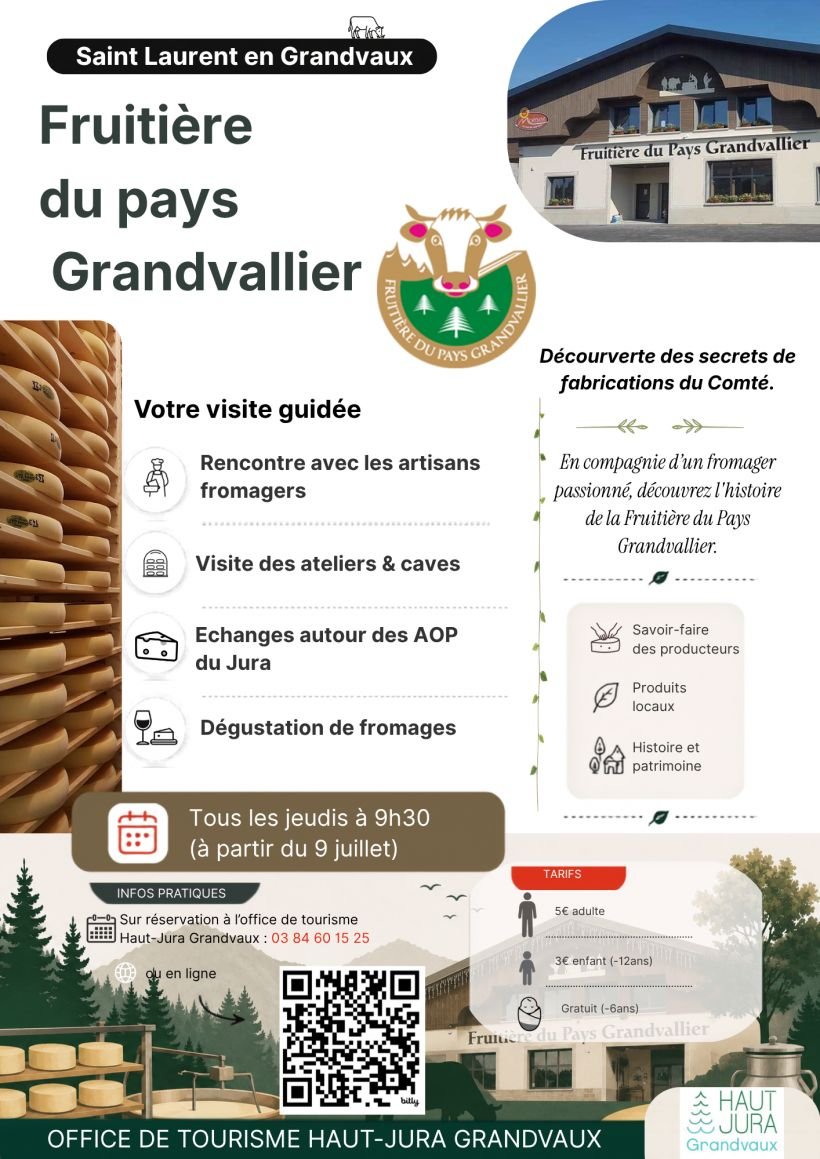 Visite guidée de la fruitière du Pays Grandvallier