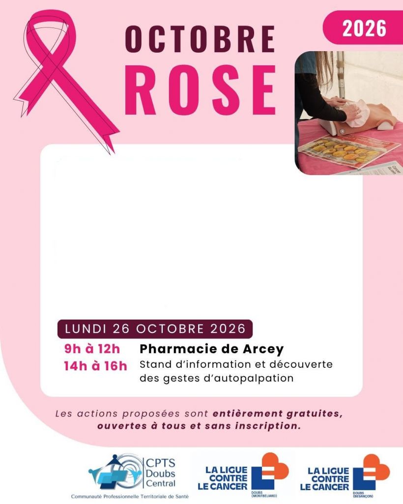 Octobre Rose - prévention du cancer du sein