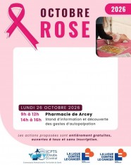 Octobre Rose - prévention du cancer du sein