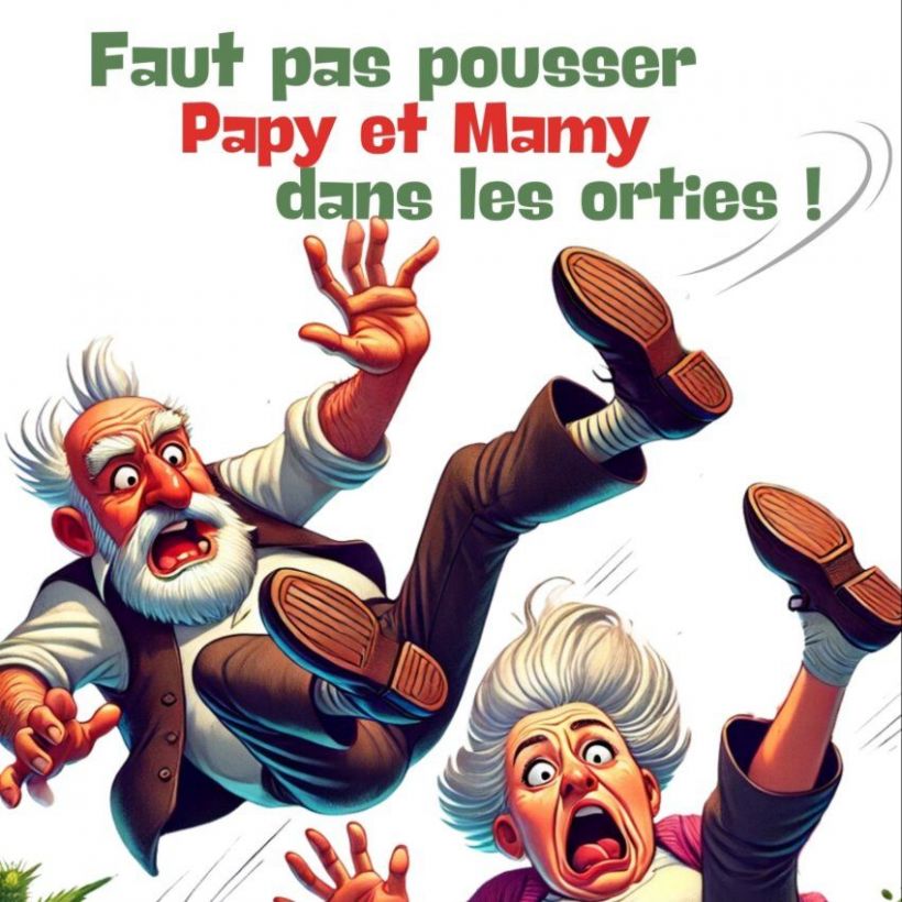 Faut pas pousser papy dans les orties