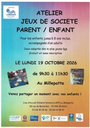 Atelier jeux de société - parent/enfant