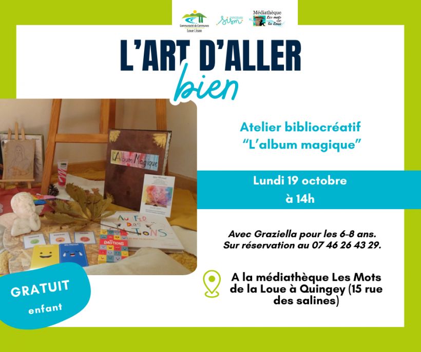 Atelier bibliocréatif "L'album magique"