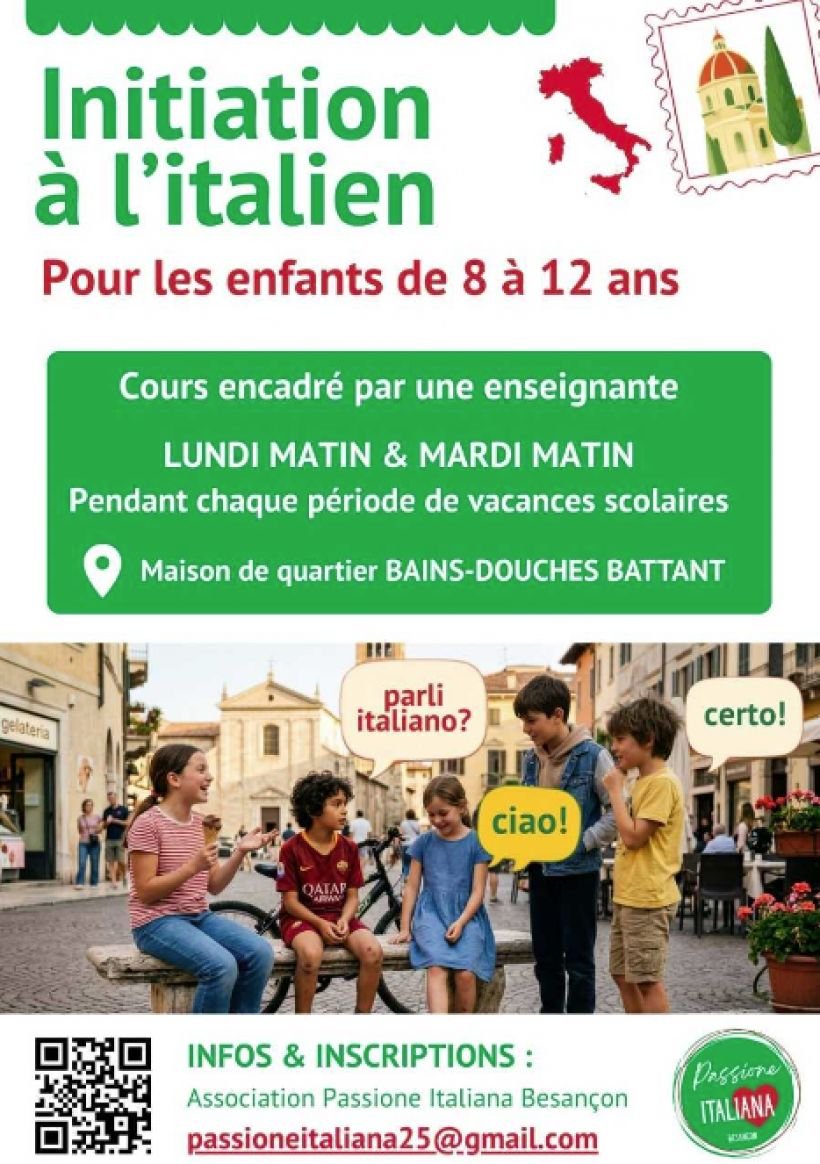 Initiation à l'italien pour enfants