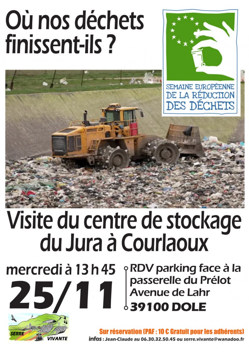 visite du centre de stockage de Courlaoux