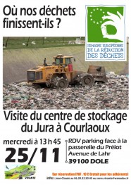 visite du centre de stockage de Courlaoux