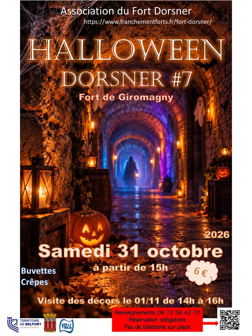 Visite des décors d'Halloween au Fort Dorsner