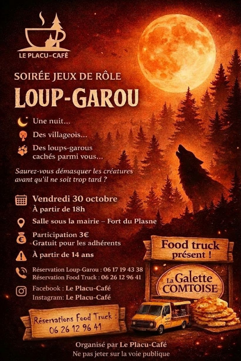 Soirée Loup-garou - Jeu de rôle
