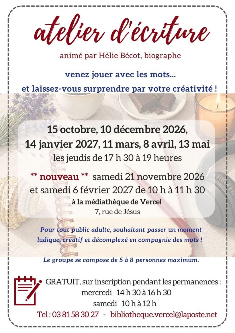 Atelier d'écriture