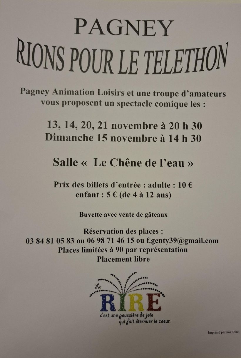RIONS POUR LE TELETHON