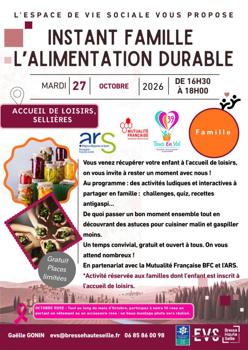 INSTANT FAMILLE - L'ALIMENTATION DURABLE
