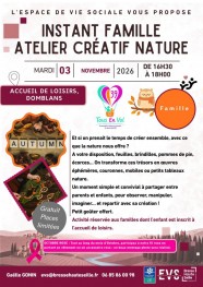 INSTANT FAMILLE - ATELIER CRÉATIF NATURE