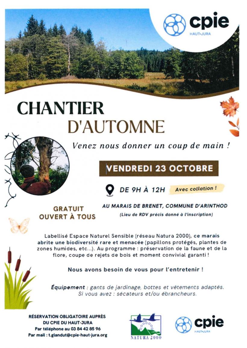 Chantier bénévole d'auomne
