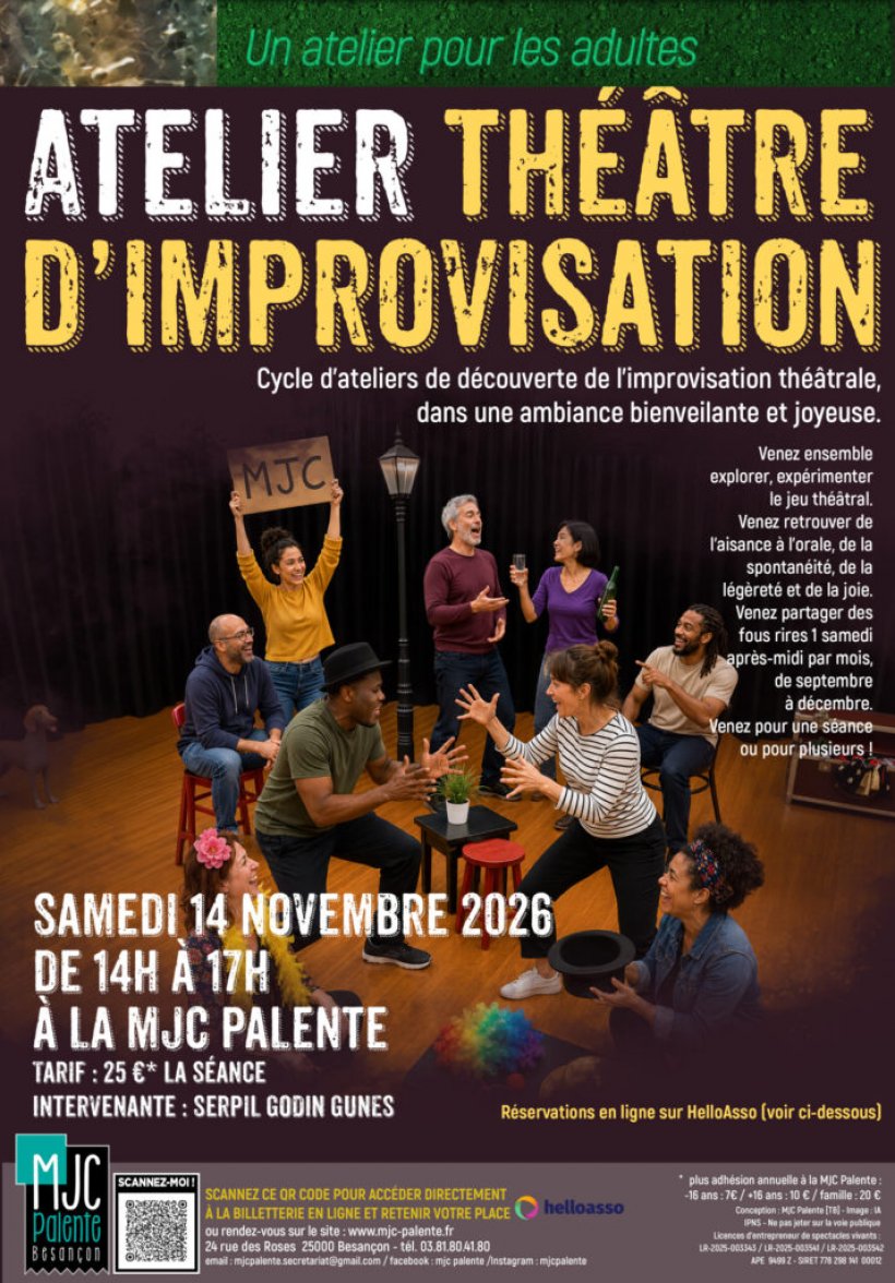 Atelier Théâtre d'improvisation