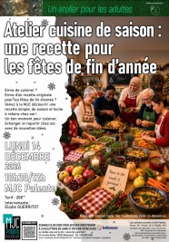 Atelier de cuisine pour les fêtes