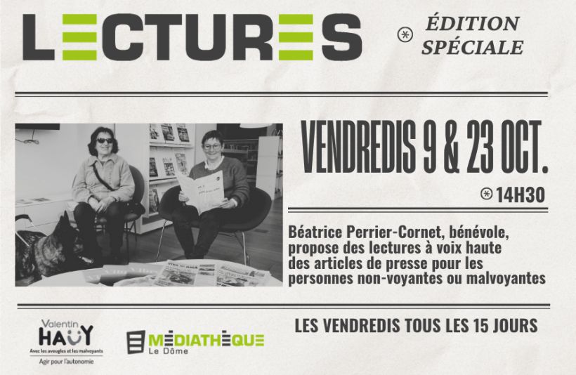 Lecture de la presse pour les malvoyants et non-voyants