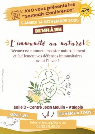 Conférence : l'immunité au naturel