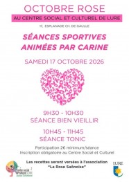 Octobre Rose - séances sportives