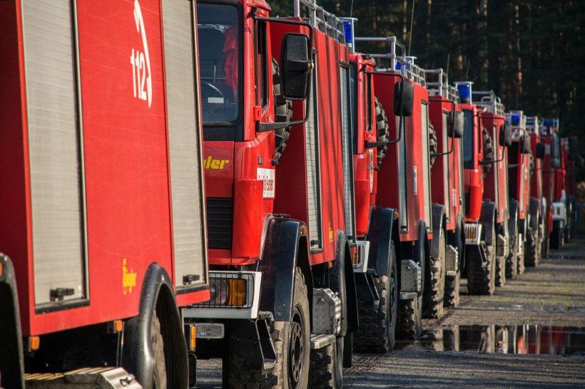 Téléthon - Manoeuvre des jeunes sapeurs pompiers