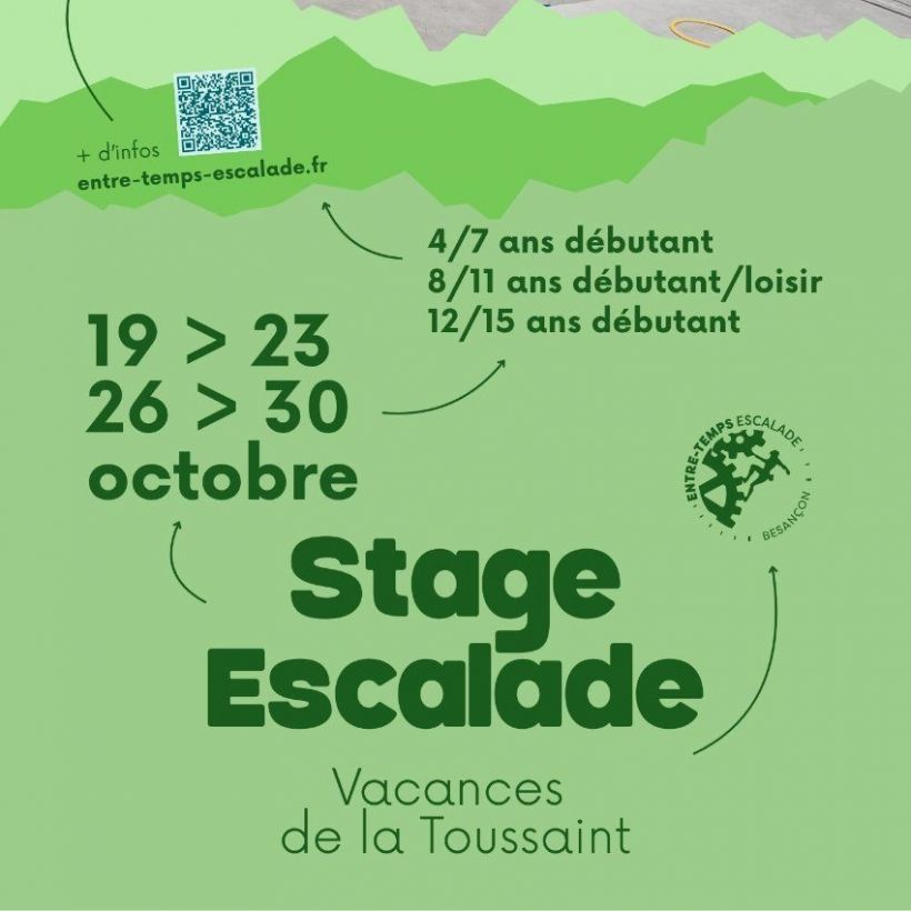 Stages d'escalade
