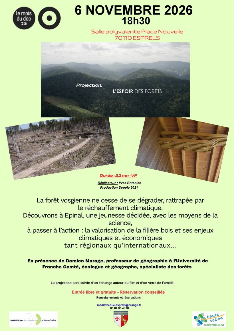 Ciné-échange "L'espoir des forêts"
