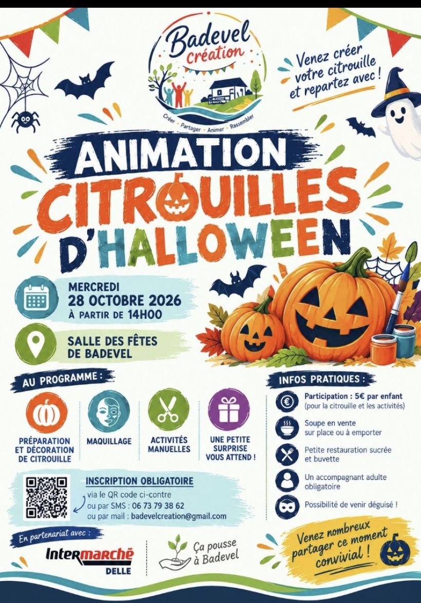 Animation citrouilles d'Halloween