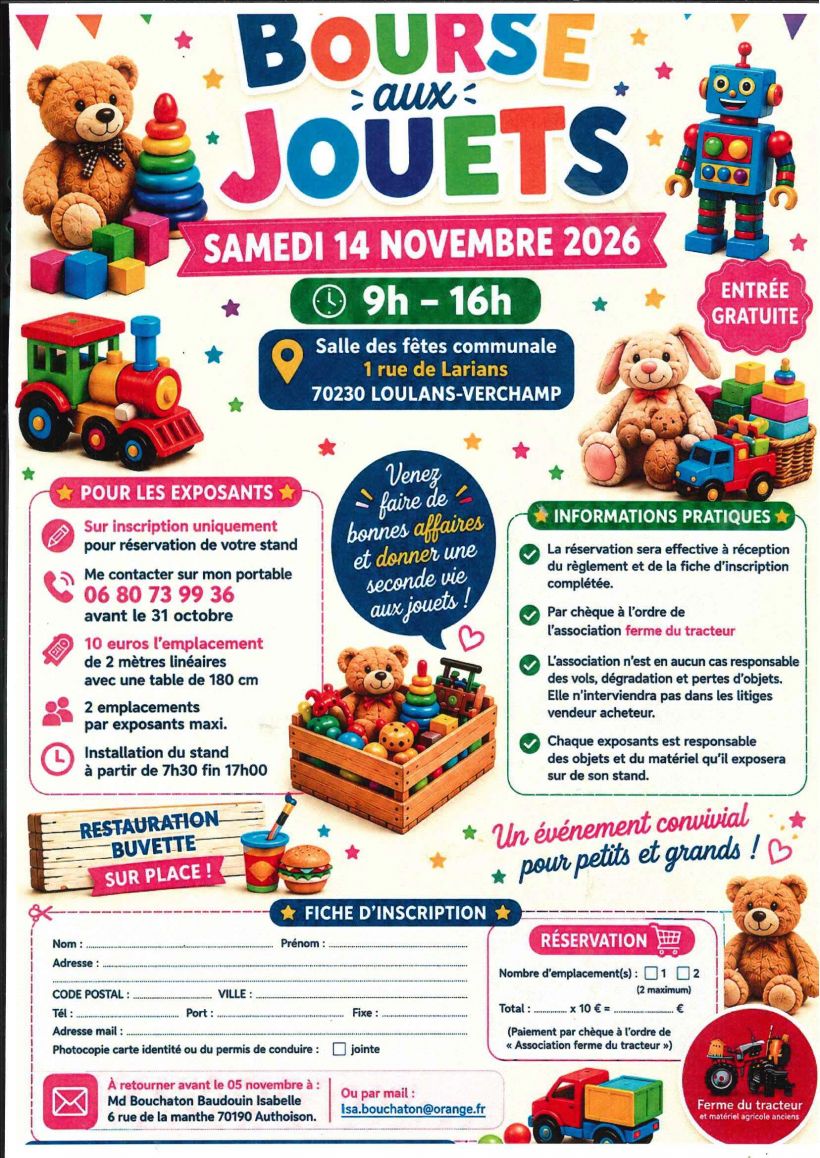 Bourse aux jouets