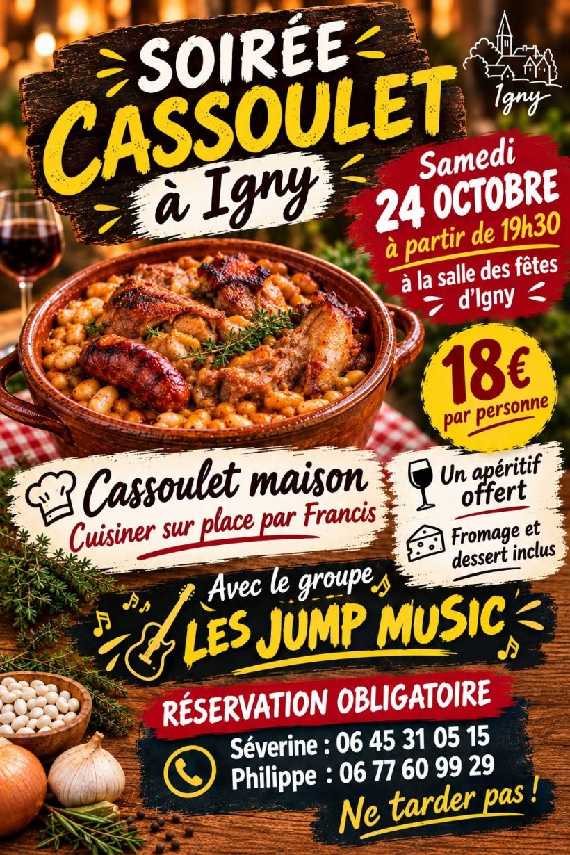 Soirée cassoulet maison