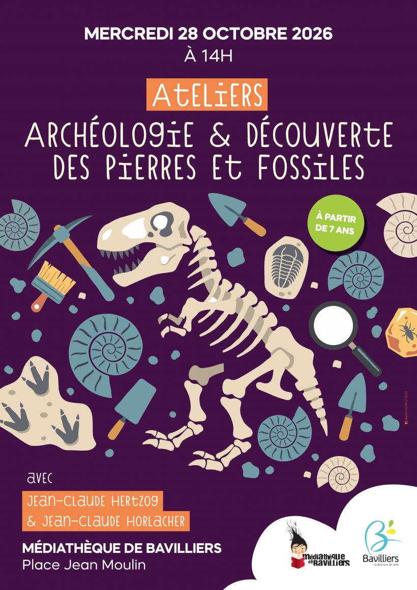 Atelier : Archéologie & découverte des pierres et fossiles