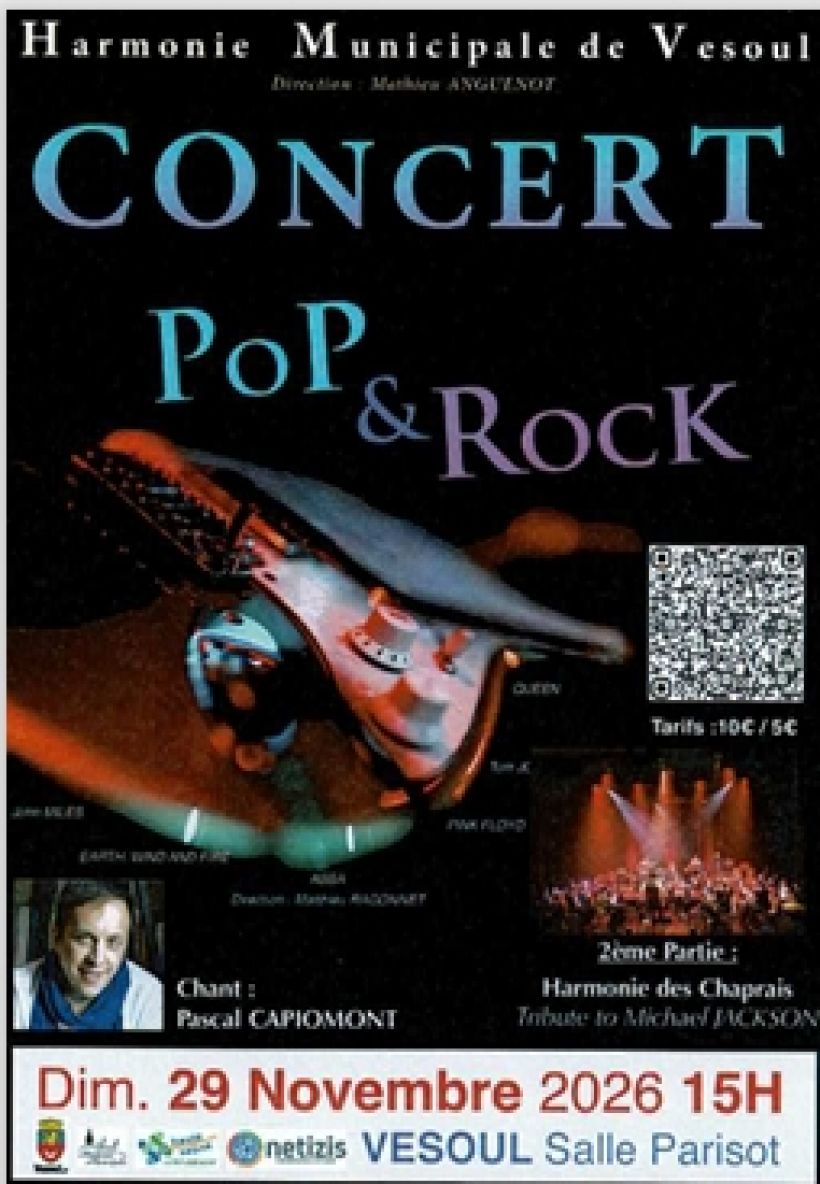 Concert Pop Rock de la Sainte-Cécile