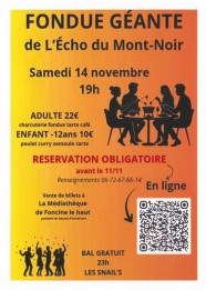 Fondue géante