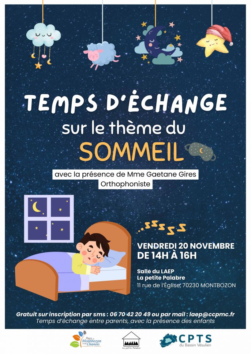 Temps d'échange sur le sommeil