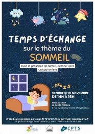 Temps d'échange sur le sommeil