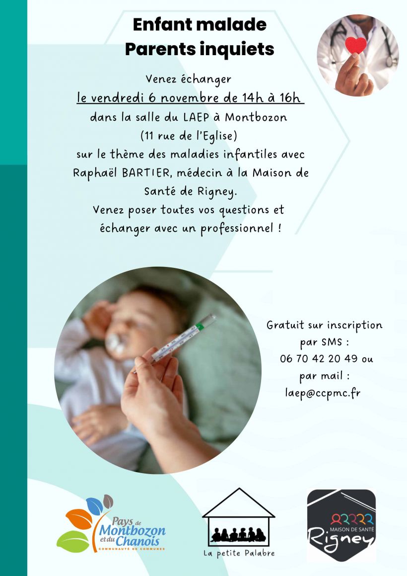 Temps d'échange : enfants malades et parents inquiets