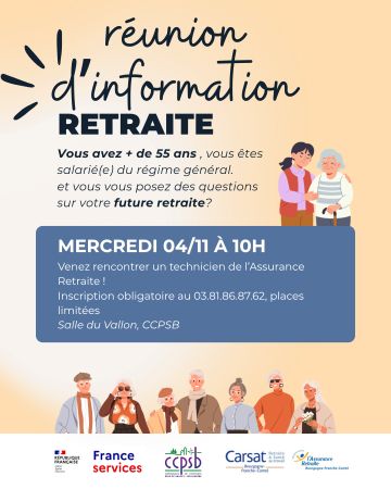 Réunion d'information sur la retraite